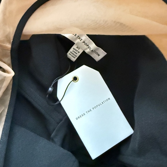 Dress the population Black Rayna Midi Dress NWT XS - Picture 5 of 11